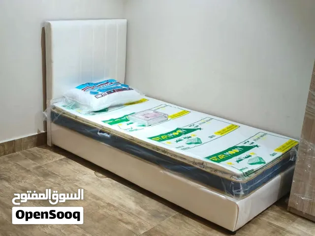 single bed with mattress