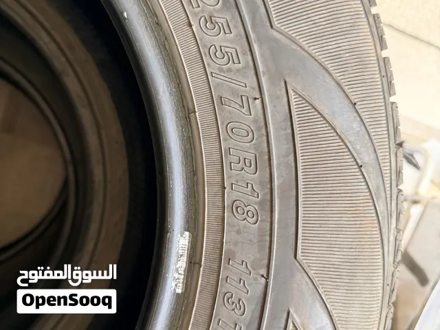 للبيع اربع اطارات استخدام خفيف مقاس 225/70/18