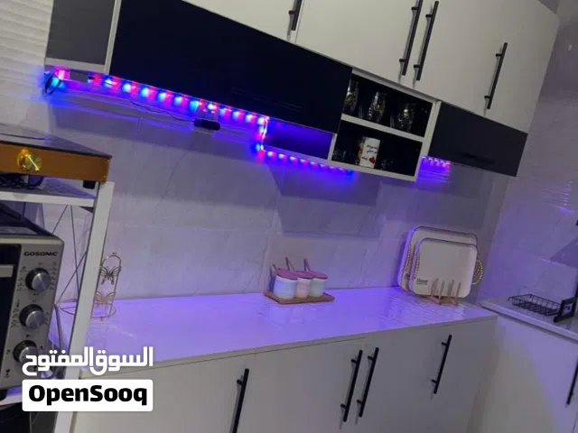كاونترات MDF خشب تركي مترين مع ملحق وسنك متروعشرين