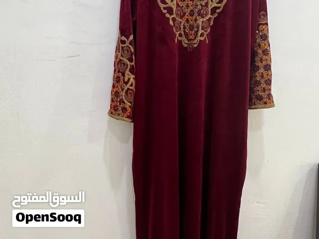 دشداشة شتوية عنابي