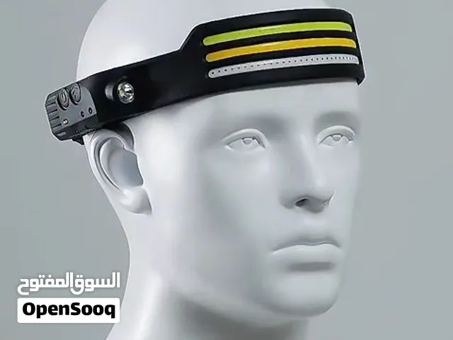 مصباح راس بمستشعر قابل لاعادة الشحن يوجد فيه ثلاثه الوان والكشاف الرئيسي شاحنه تايب سي اصلي @@@