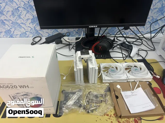 مبرد DEEPCOOL AG620 WHITE ARGB AIR COOLER توين تور جديد مع كرتونه وضمانه وجميع اغراضه