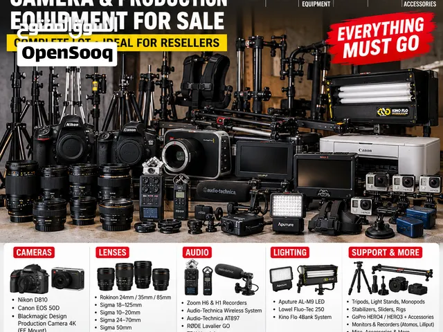 WHOLESALE CameraEquipment Clearance – Nikon, Blackmagic, Sigma, Rokinon, Zoom, and more