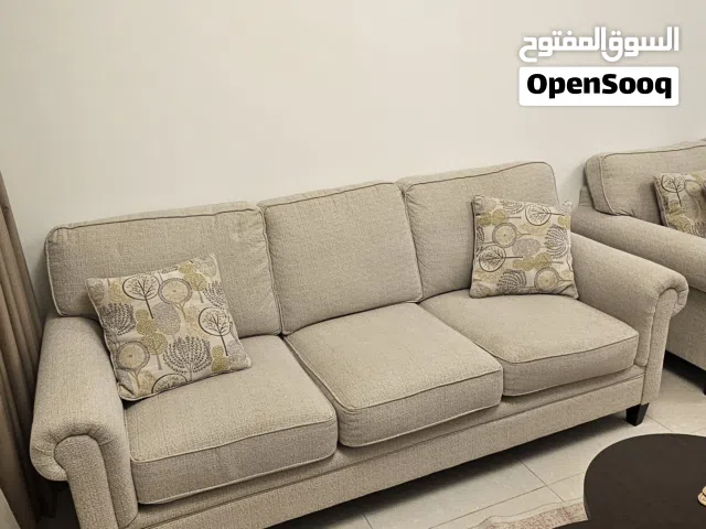 PAN Home CRAM 3-Seater Sofa  Beige Fabric  Excellent Condition