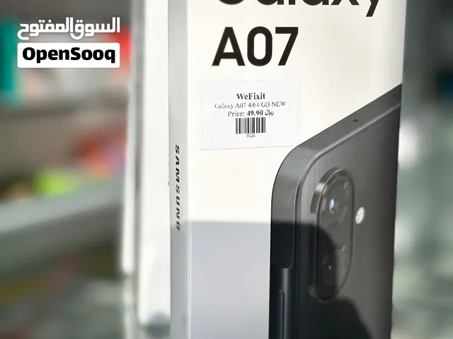 Samsung Galaxy A07 Smartphone in Black with 4+64GB Storage