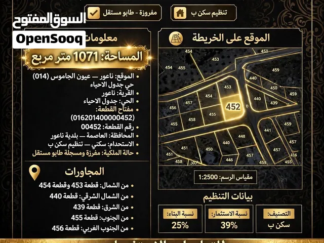 مرج الحمام  للبيع قطعة ارض قابل للتفاوض 176الف