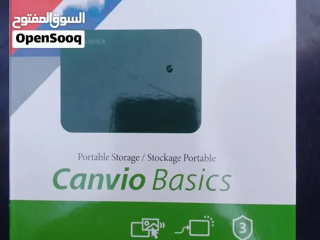 هارد ديسك خارجي Toshiba جديد غير مستعمل السعة: 1 تيرابايت (1000 جيجابايت).