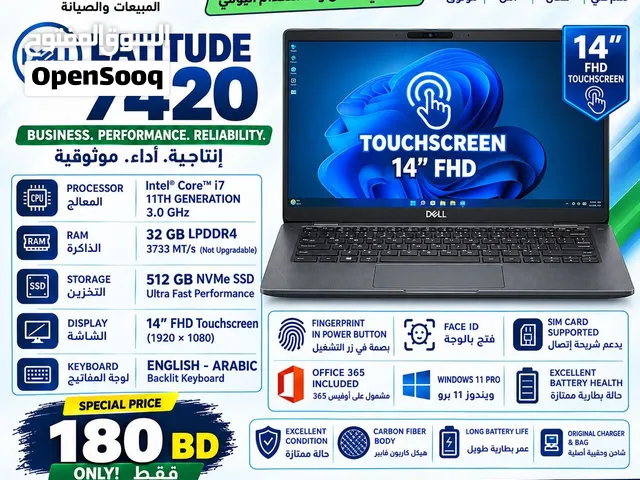 DELL LATITUDE 7420 — 32GB RAM + TOUCHSCREEN + FACE ID!