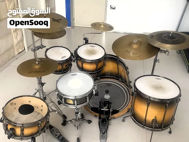 طقم درمز TAMA Superstar Hyper-Drive كامل مع سنير وصنوج احترافية!