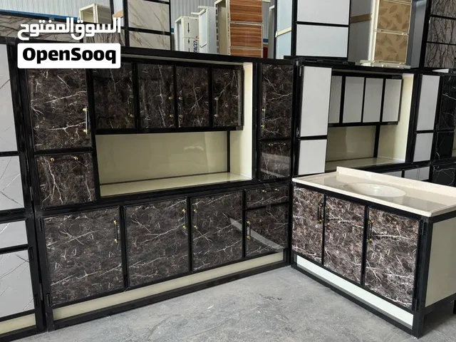 كاونتر ارضي مترين مع ملحق دنكه مع سنك متر و20 مرمر سعر 380