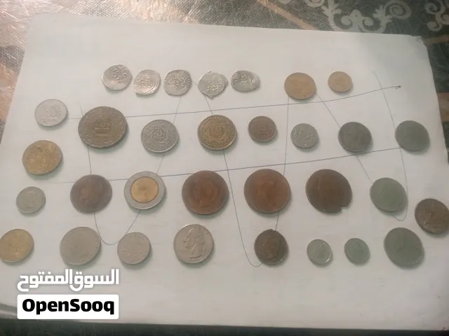 عملات قديمه مغربية واجنبية