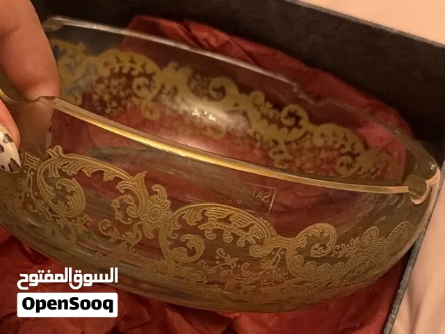 منفضة saint-louis كريستال و دهب عيار 24 قيراط