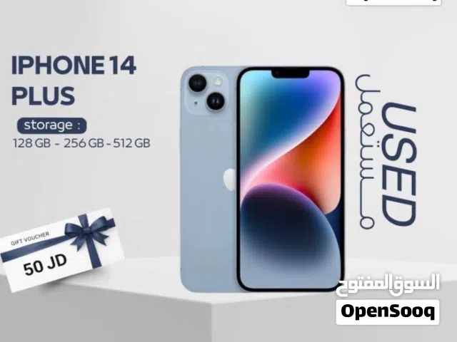 IPHONE 14 PLUS ( 256GB ) USED /// ايفون 14 بلس ذاكرة 256 مستعمل وكاله