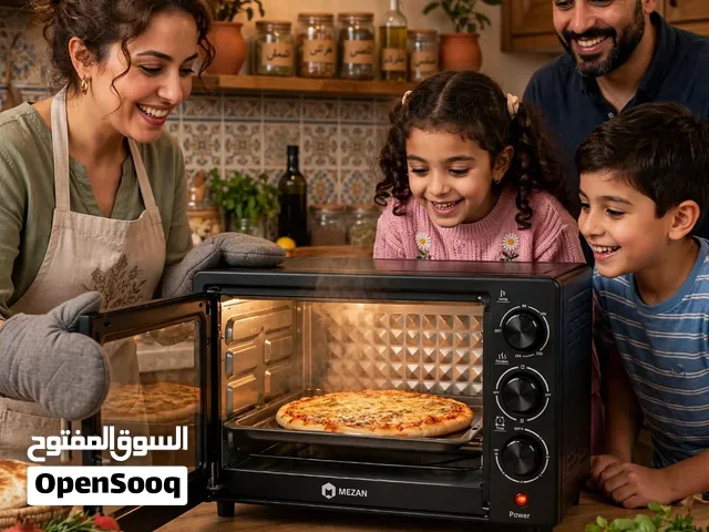فرن كهربائي تقنية المانية 25 لتر 1500 واط 4 اوضاع مؤقت 60 دقيقة صينية خبز شبك زجاجي فاخر جدا جدا جدا