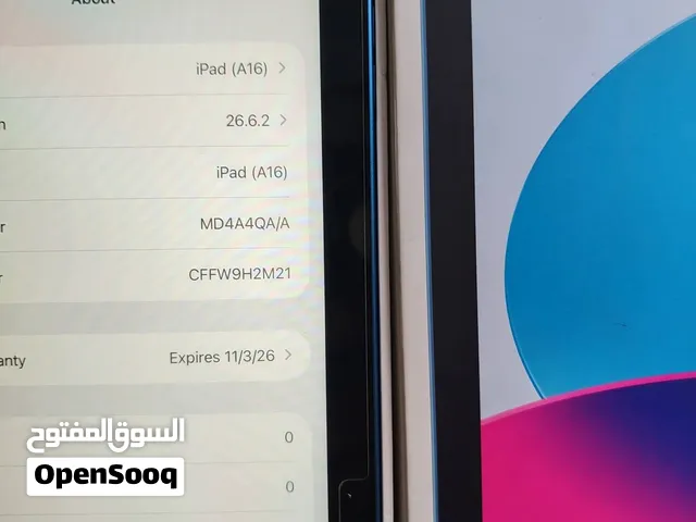 iPad 11-a16 Wi-Fi 128 GB Battery 96% كفالة 2026/11/03 Battery 96% كفالة 2026/11/03 #نسخة ال 128