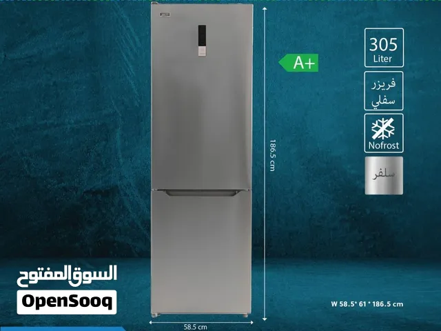 ثلاجة نيوتن. نظام فرنسي كومبو ثلاجة علوية فريزر سفلي 3 درج