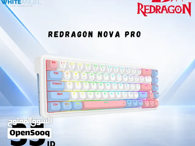 كيبورد Gaming Redragon Nova Pro Wireless Keyboard فقط ب 35 دينار