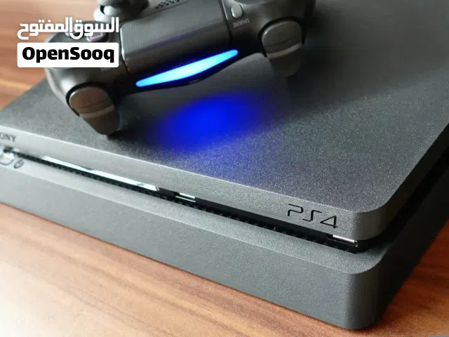 للبيع بلايستيشن 4 سليم واحد تيرا مهكر PS4 Slim 1Tb مع ملحقاته كاملة