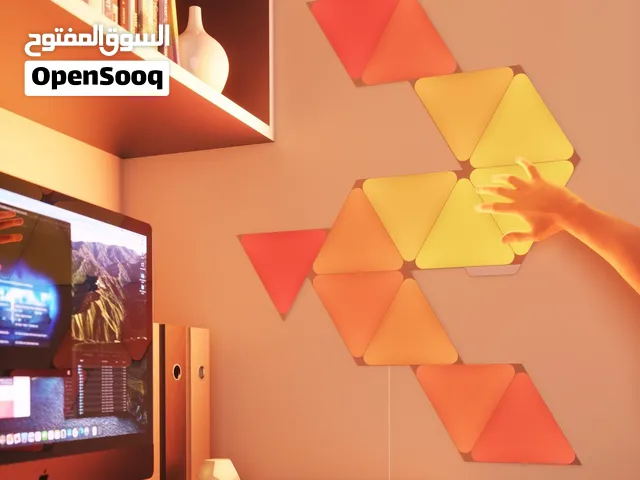 الواح اضاءة ذكية Nanoleaf Triangles موديل NL47 اصلية مستعملة