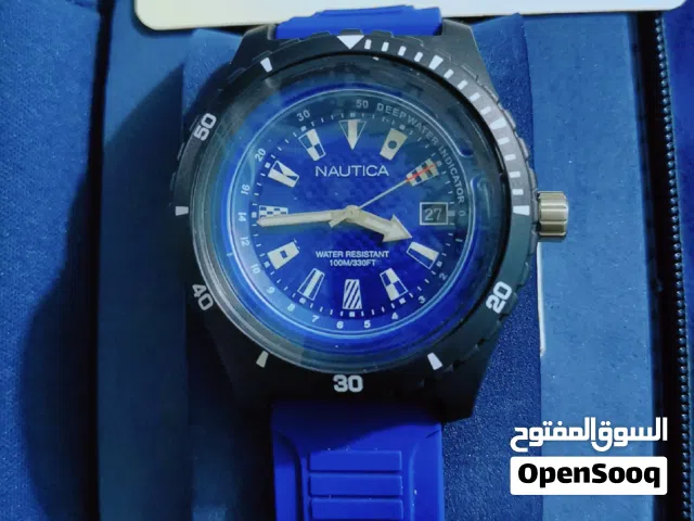 ساعة نوتيكا اليابانية جديدة بكامل المرفقات