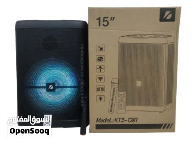 سماعة شحن 15 انش متنقلة مع ميكرفون  لاسلكي