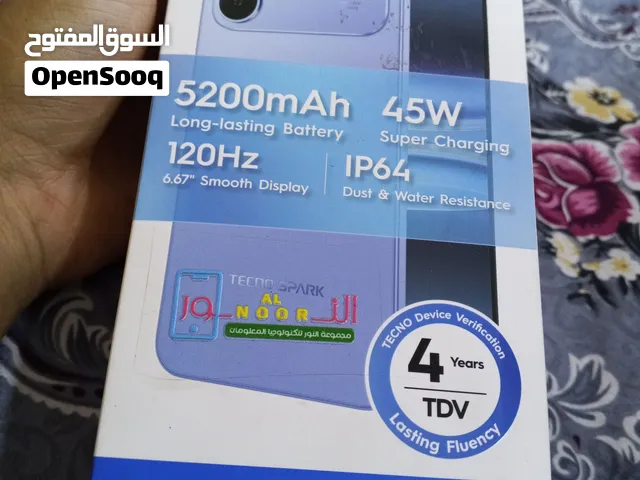سلام وعليكم جهاز تكنو سبارك 40 ذاكره 256 أخو جديد صار شهرين من ماخذه ويا كارتونه وشاحنه مالته الاصلي