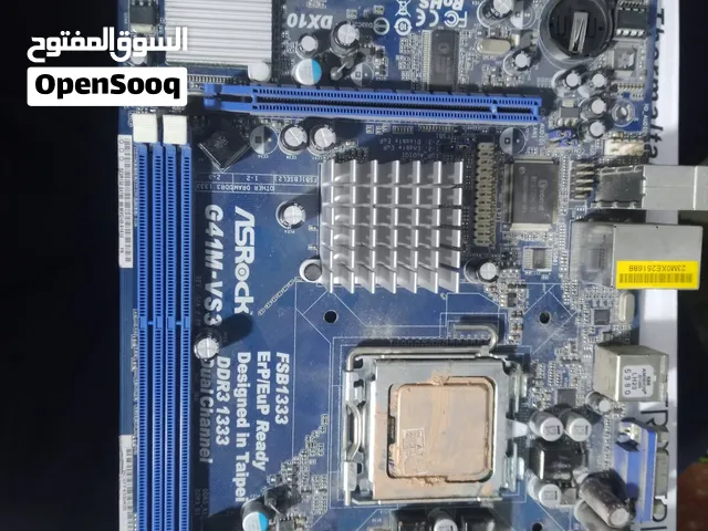 بورد g41 مع معالح بنتيوم 4 مع رامات ddr 3 ثلاث منهم 2gb و واحده 4 gb