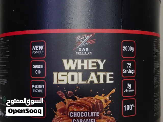 ZAX Whey Isolate 2KG بروتين واي ايزوليت شوكولاتة كراميل 72 حصة