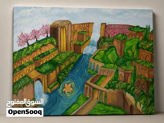 لوحة اكريليك على الكانفس