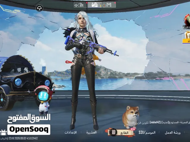 حساب ببجي لفل 68 فخم  42 ميثك مع 2 لوبي ميثك وطقم سيارات ملكي كامل