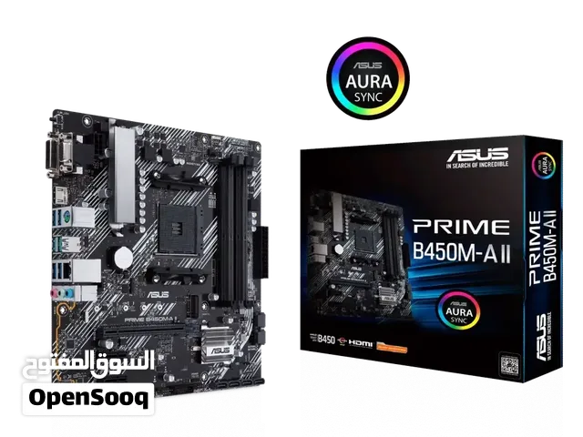 مذربورد ASUS PRIME B450 نضيفه سعر 100