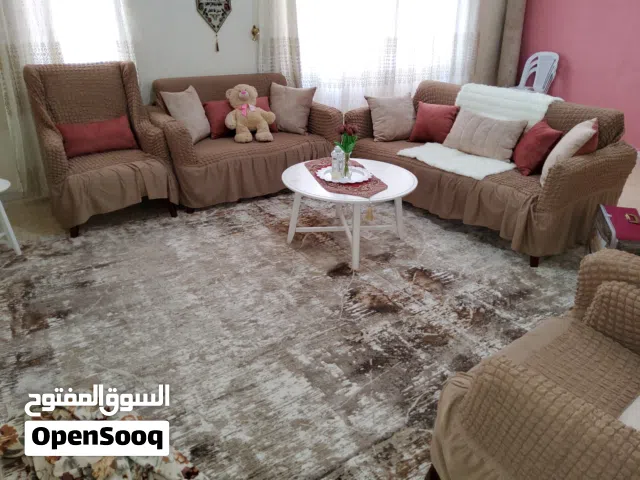 كفر للكنب جديد مسكر 4 قطع اللون كابتشينو