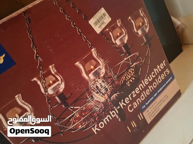 شمعدان جداري/معلّق أنيق بـ 5 حوامل شموع