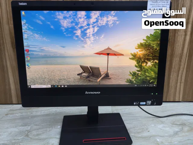 كمبيوتر لينوفو نظيف جدا بشاشة لمس تفاعلية 22 بوصة معالج i3 الجيل الرابع - رام 8 - هارد 256