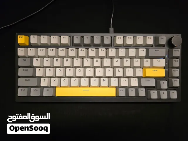 AJAZZ AK820 Wired Mechanical Gaming Keyboard 75% TKL RGB Hot Swap-Yellow