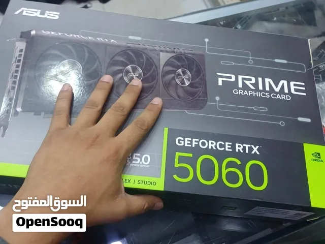 كرت شاشة  RTX 5060 OC ASUS PRIME  جديد كرت للبيع  بأقل من سعر أمازون