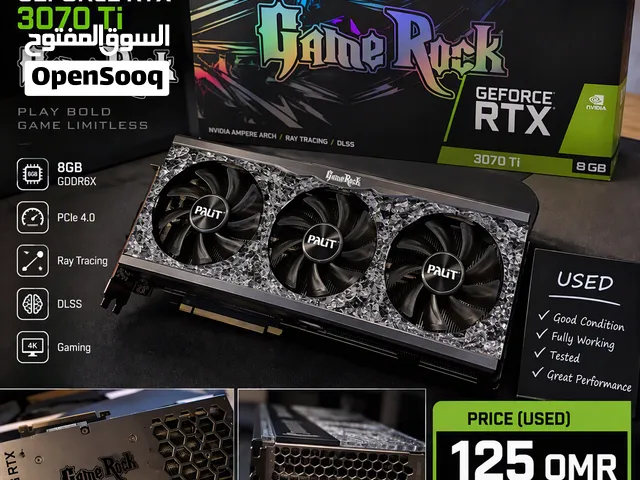 NVIDIA RTX 3070TI GAMROCK 8GB GDDR6X كرت الشاشة
