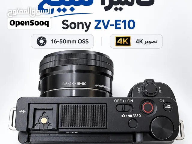 للبيع كاميرا Sony ZV-E10 4K الاحترافية مع عدسة 16-50mm الأصلية والكارتونة والشاحن – بغداد