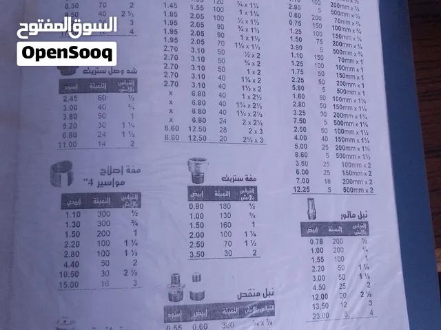 تصفية محل قطع حديد ماركة مك من 1/2 الى 2 انش كواع تيات فواتح نقاصات سدات كب وعادي
