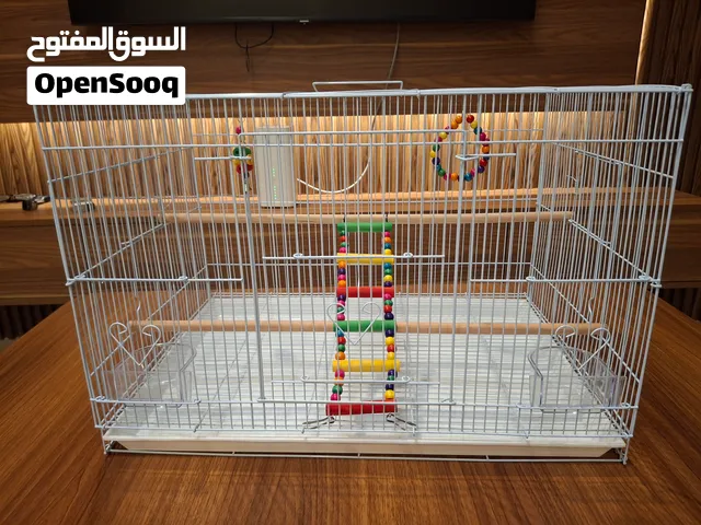 قفص طيور كبير مع الألعاب جديد 60x45