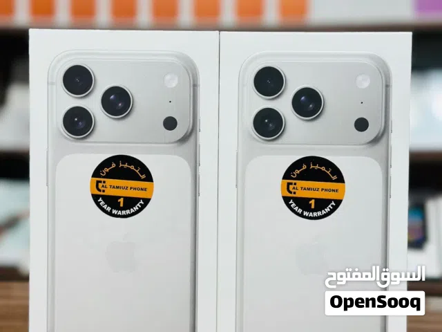ايفون 17 برو ، ذاكرة 256GB اللون السلفر كمية محدودة نسخة الشرق الاوسط جديد ضمان سنة