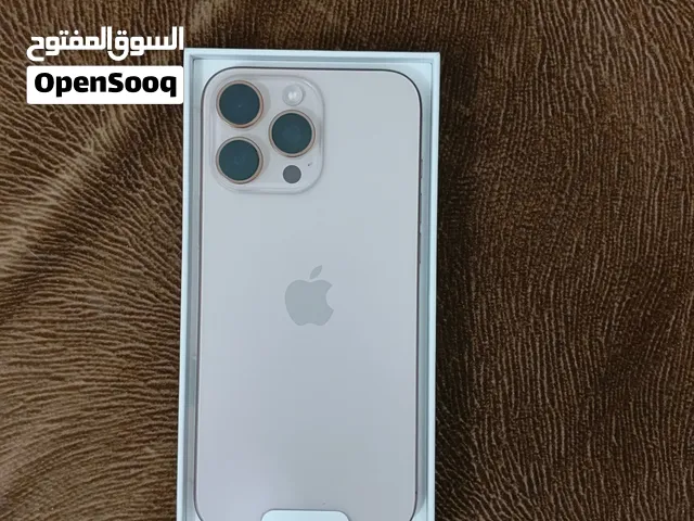 ايفون 16 برو ماكس 256 ذهبي البطارية 100% عدد الدورات 25 شريحة واحدة شرق اوسط ضمان ماستر لمدة سنة