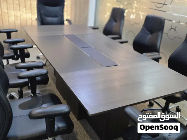 Meeting Table with 7 Executive Chairs in Excellent Condition Available for Sale