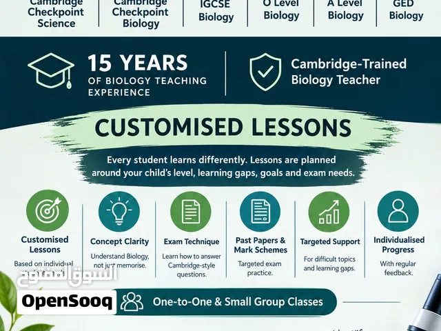 Online Biology & Science Tuition for Cambridge Checkpoint Science & Biology, IGCSE, O Level, A Level