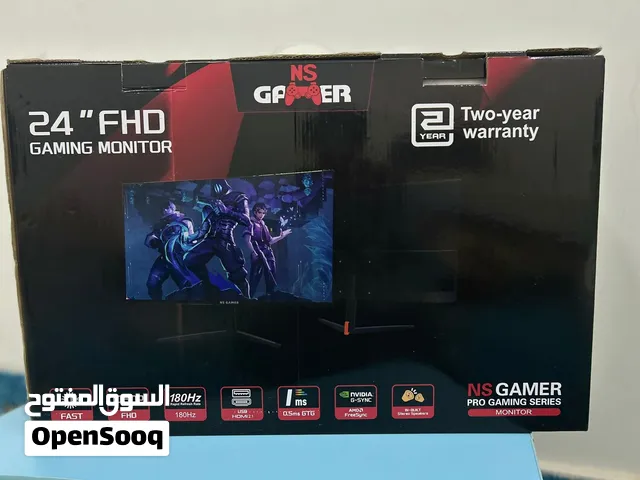شاشه جيمينج 24 انش 180Hz شركه ns gamer جديده وممتازه جداً