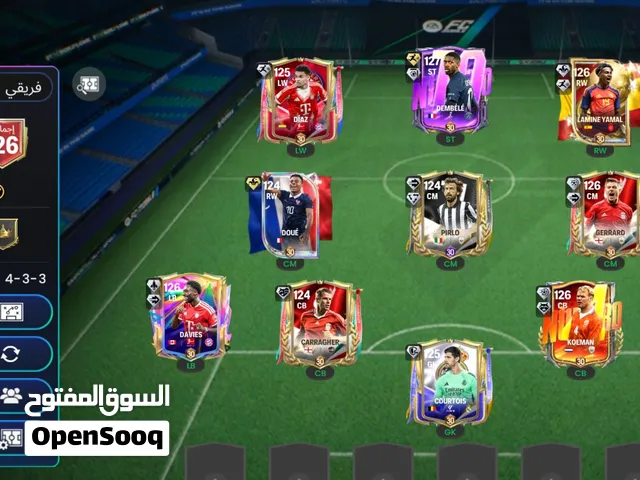 حساب فيفا اجمالي 126 السعر15000ريال يمني