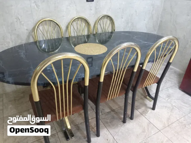 ميز طعام مرمر 6 كراسي قياس جبير