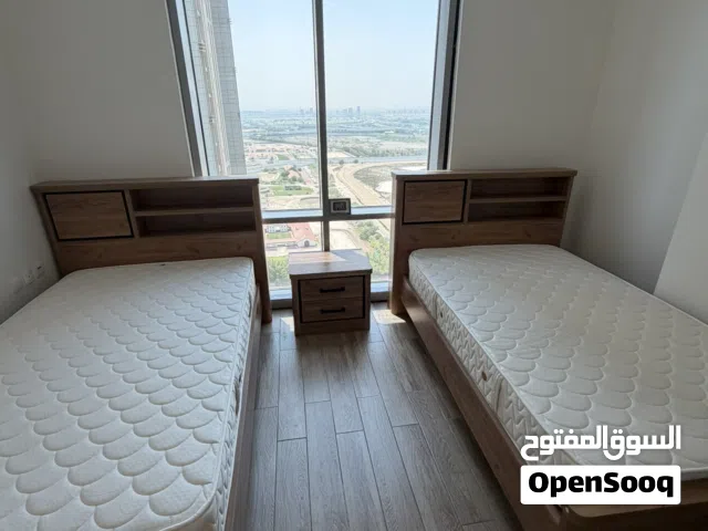 2 Single Beds with Storage - 120x200 cm with Mattresses & a night stand (almost brand new)
