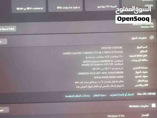 لابتوب Dell Precision احترافي (Workstation) بحالة النظافة والتكامل