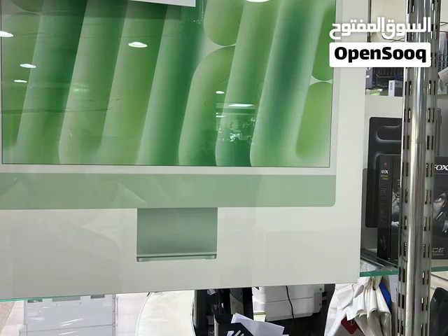 اي ماك m4 الرام 16جيجا هارد 256ssd الشاشة 24 بوصة لون أخضر جديد كفالة سنه لدي الوكيل